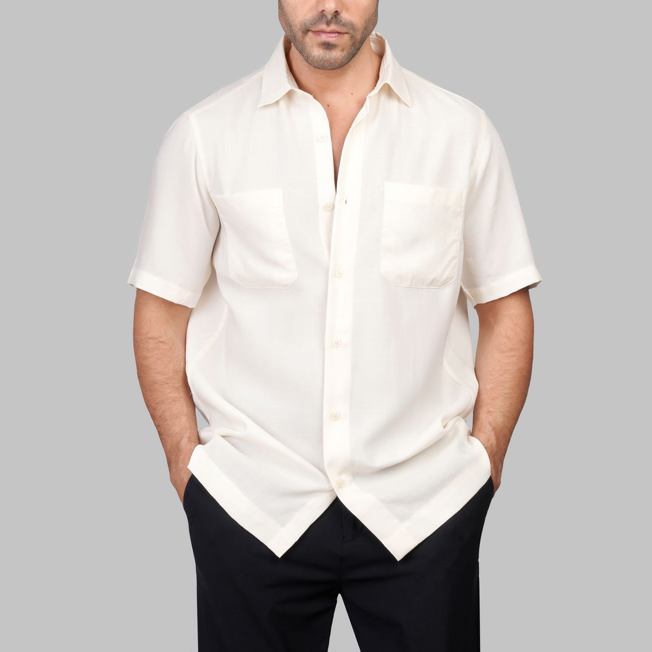 Plain Short Sleeve Shirt