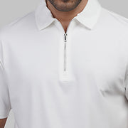 Essential Zip-Up Polo Shirt - Dockland