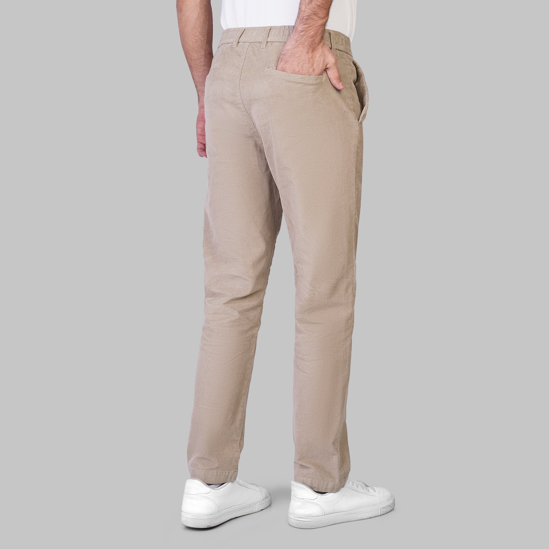 PREMIUM CORDUROY TROUSERS  - BEIGE - Dockland