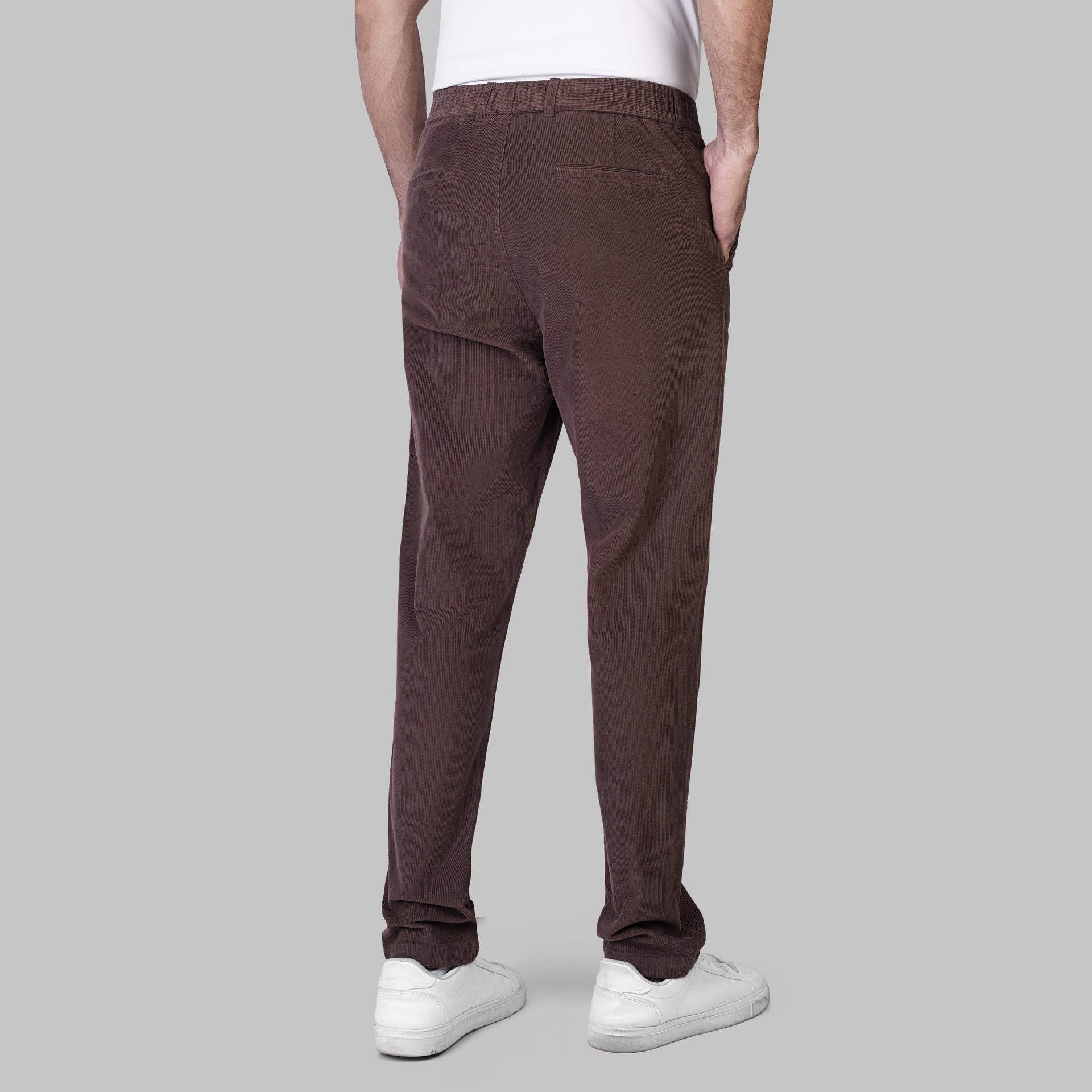 PREMIUM CORDUROY TROUSERS  - BROWN - Dockland