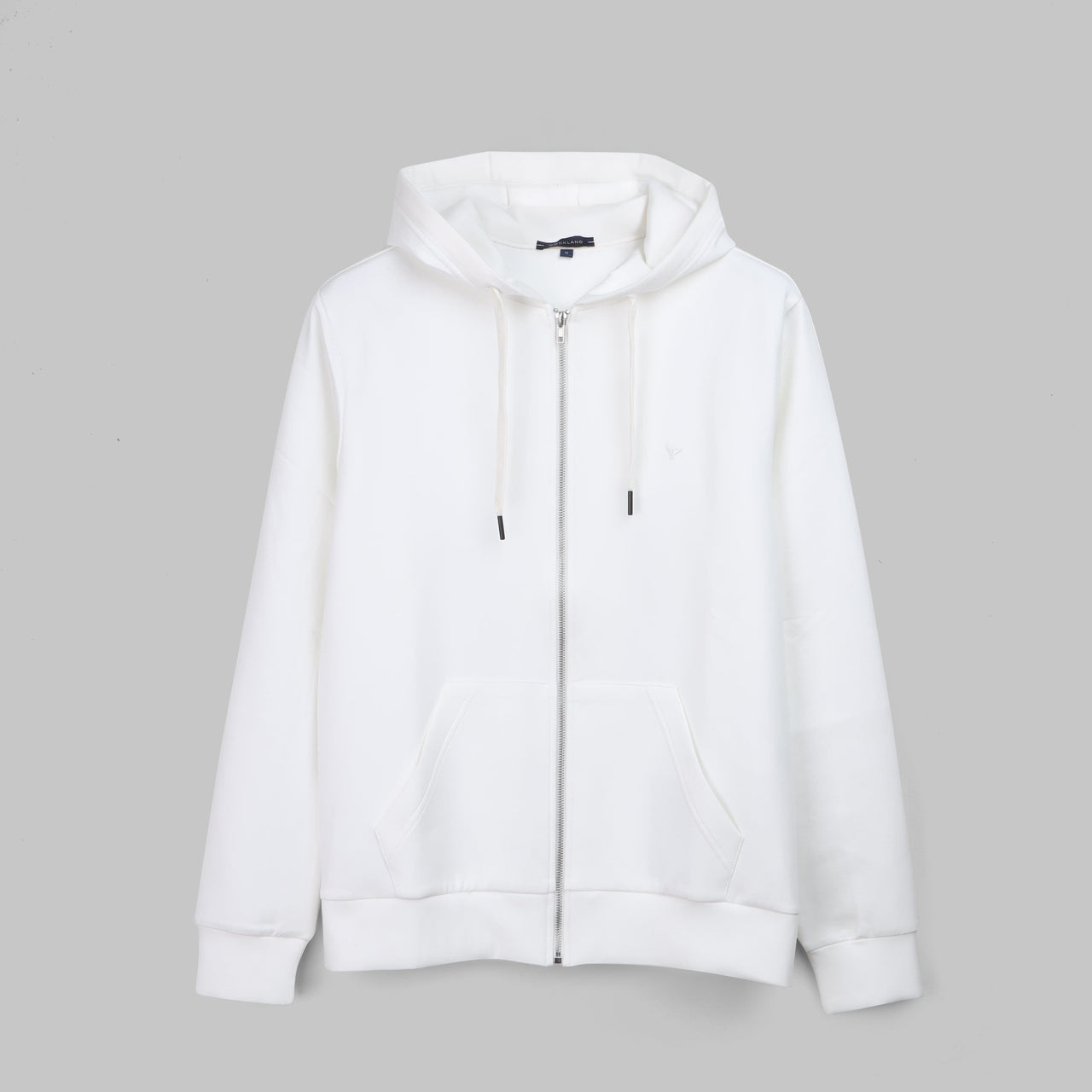 PREMIUM ZIP-THROUGH HOODIE  - OFF WHITE