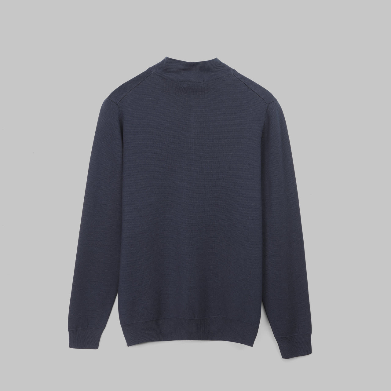 BASIC HALF-ZIP SWEATER - DARK NAVY