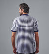 Classic Fit Striped Polo Shirt  - NAVY - Dockland