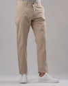 Slim Fit Chino Pants - BEIGE - Dockland