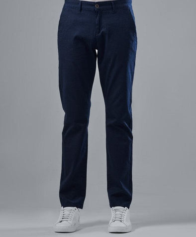 Slim Fit Chino Pants - NAVY - Dockland