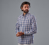 Checkered Shirt - NAVY- Dockland