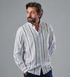 Long Sleeve Striped Shirt - OFF WHITE- Dockland