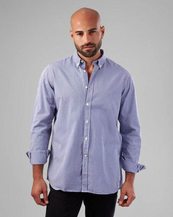 MINI CHECKERED SHIRT  - BLUE- Dockland