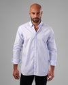 LONG SLEEVE STRIPED SHIRT -SKY BLUE- Dockland