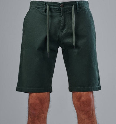 SLIM-FIT CHINO SHORTS - OLIVE - Dockland