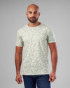 SHORT SLEEVE T-SHIRT WITH AN ALL-OVER PRINT - MINT - Dockland