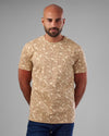 SHORT SLEEVE T-SHIRT WITH AN ALL-OVER PRINT - OFF WHITE - Dockland