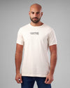 ROUND NECK PRINTED T-SHIRT - OFF WHITE- DOCKLAND