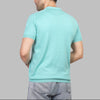 KNIT POLO SHIRT  - AQUA