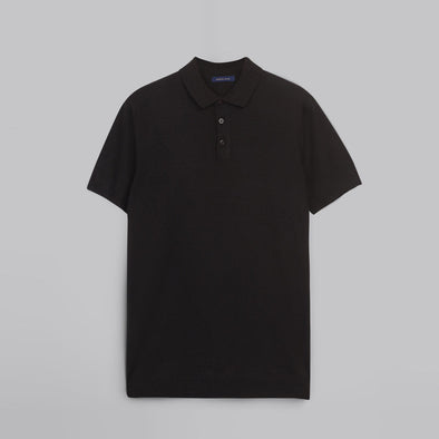KNIT POLO SHIRT  - DARK OLIVE - Dockland