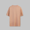 TEXTURED KNIT T-SHIRT -  LIGHT ORANGE - DOCKLAND