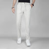 Linen-Cotton Drawstring Trousers  -  OFF WHITE  - Dockland