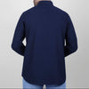 LONG SLEEVE PLAIN OXFORD SHIRT - NAVY - Dockland