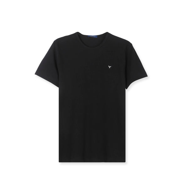 SHORT SLEEVE SLIM T-SHIRT - BLACK-DOCKLAND