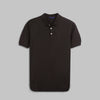 KNIT POLO SHIRT  - BROWN - Dockland