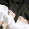 Half Zipper Striped Knitwear Polo  - OLIVE - Dockland