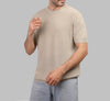 KNIT T-SHIRT - BEIGE - Dockland