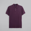 CLASSIC FIT PIQUE POLO SHIRT - BURGUNDY
