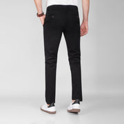 Shop Men’s Black Slim Fit Chino Pants Online In Egypt by Dockland - تسوق بنطلون تشينو رجالي أسود  من دوكلاند للملابس الرجالية