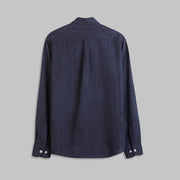 LIGHTWEIGHT POLYESTER LONG-SLEEVE SHIRT - BLACK - Dockland