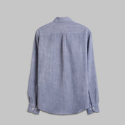 LIGHTWEIGHT POLYESTER LONG-SLEEVE SHIRT - GREY - Dockland