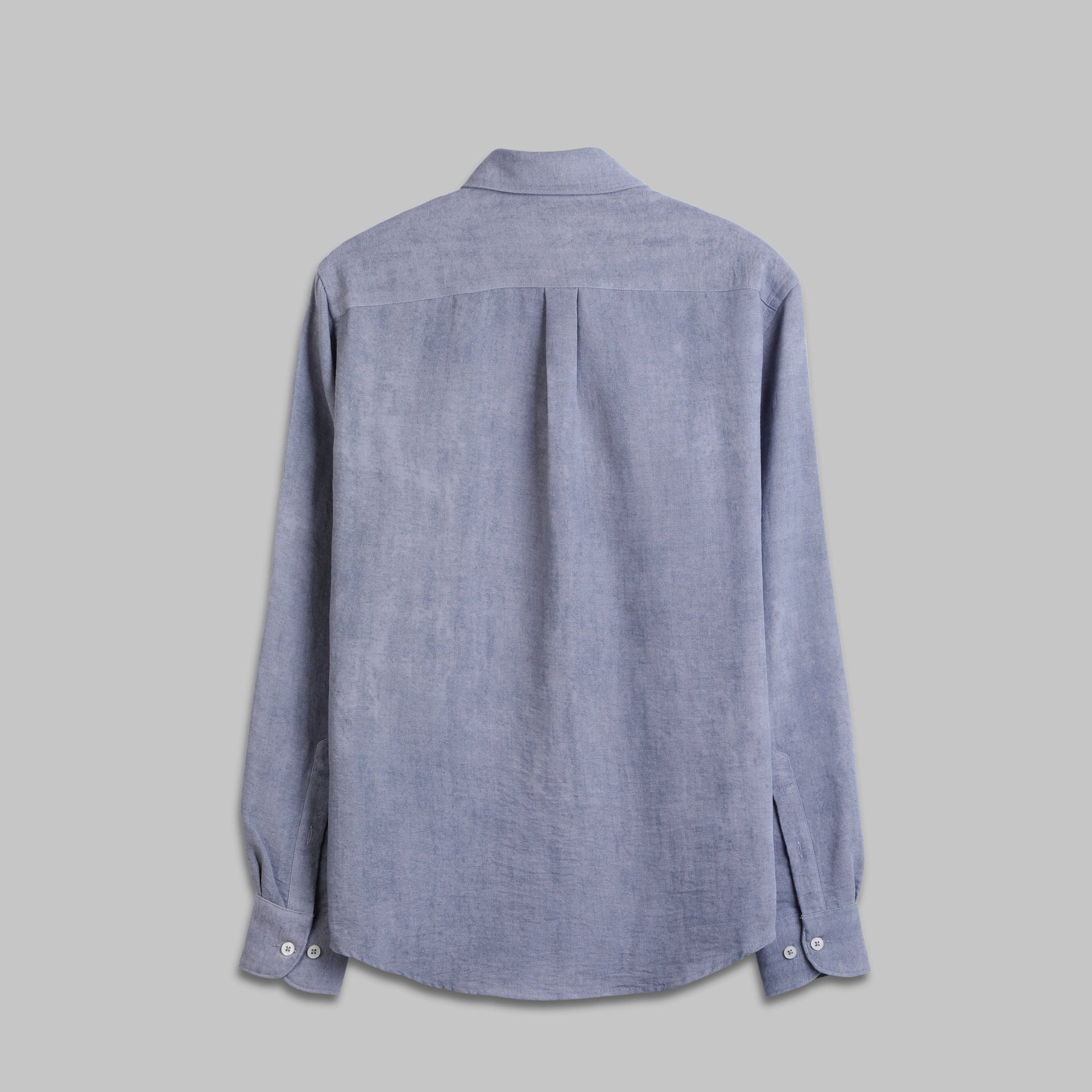 LIGHTWEIGHT POLYESTER LONG-SLEEVE SHIRT - GREY - Dockland