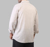 LONG SLEEVE STRIPED SHIRT- BEIGE - Dockland