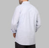 LONG SLEEVE STRIPED SHIRT- SKY BLUE - Dockland