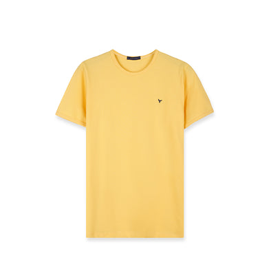 SHORT SLEEVE SLIM T-SHIRT - YELLOW - Dockland