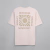 Short-Sleeved Patterned T-Shirt - LIGHT BEIGE