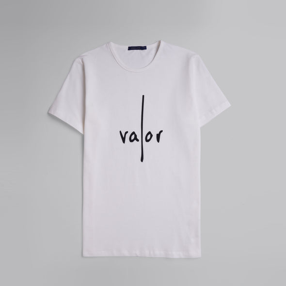 Short-Sleeved Patterned T-Shirt - OFF WHITE- Available in store - Dockland