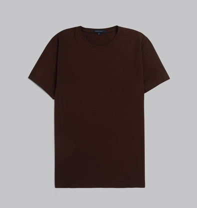 Premium Round-Neck Tshirt  - BROWN- Available in store - Dockland