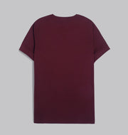 Premium Round-Neck Tshirt  - WINE - Dockland