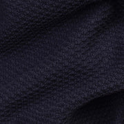 V-Neck Ribbed Knit Polo Shirt - Dockland