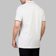 Contrast Zip Cotton Polo - Dockland