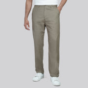 Shop Men’s Linen-Cotton Blend olive Pants for Summer 2026 in Egypt by dockland - تسوق بنطلون كتان رجالي زيتي غامق لصيف 2026 في مصر من دوكلاند للملابس الرجالي