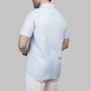Shop Men's Short Sleeve blue Oxford Shirt for Summer 2026 by Dockland - تسوق قميص أكسفورد رجالي ازرق سماوي صيفي نص كم 2026 من دوكلاند أونلاين في مصر