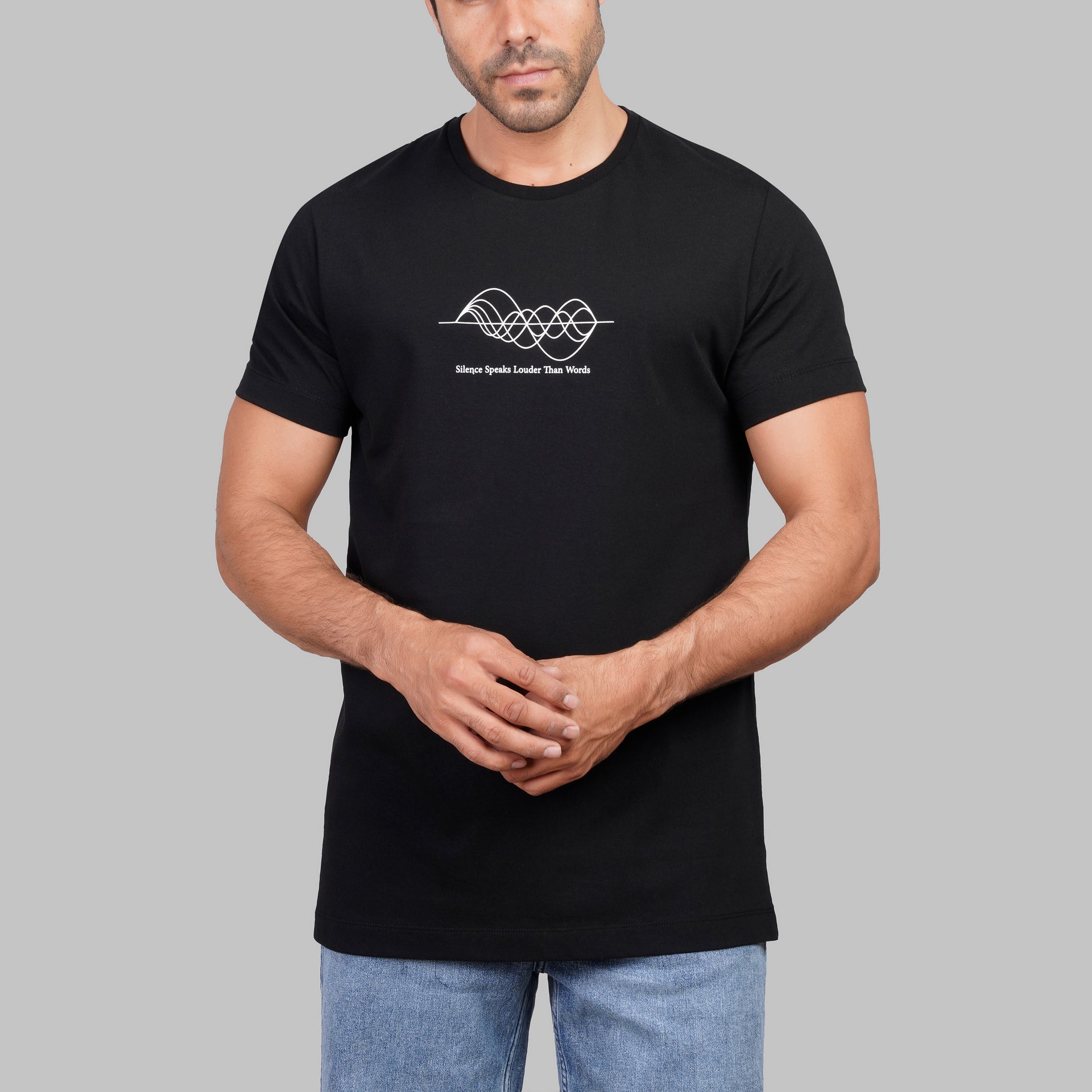 Modern Cut Printed Cotton Tee - Dockland