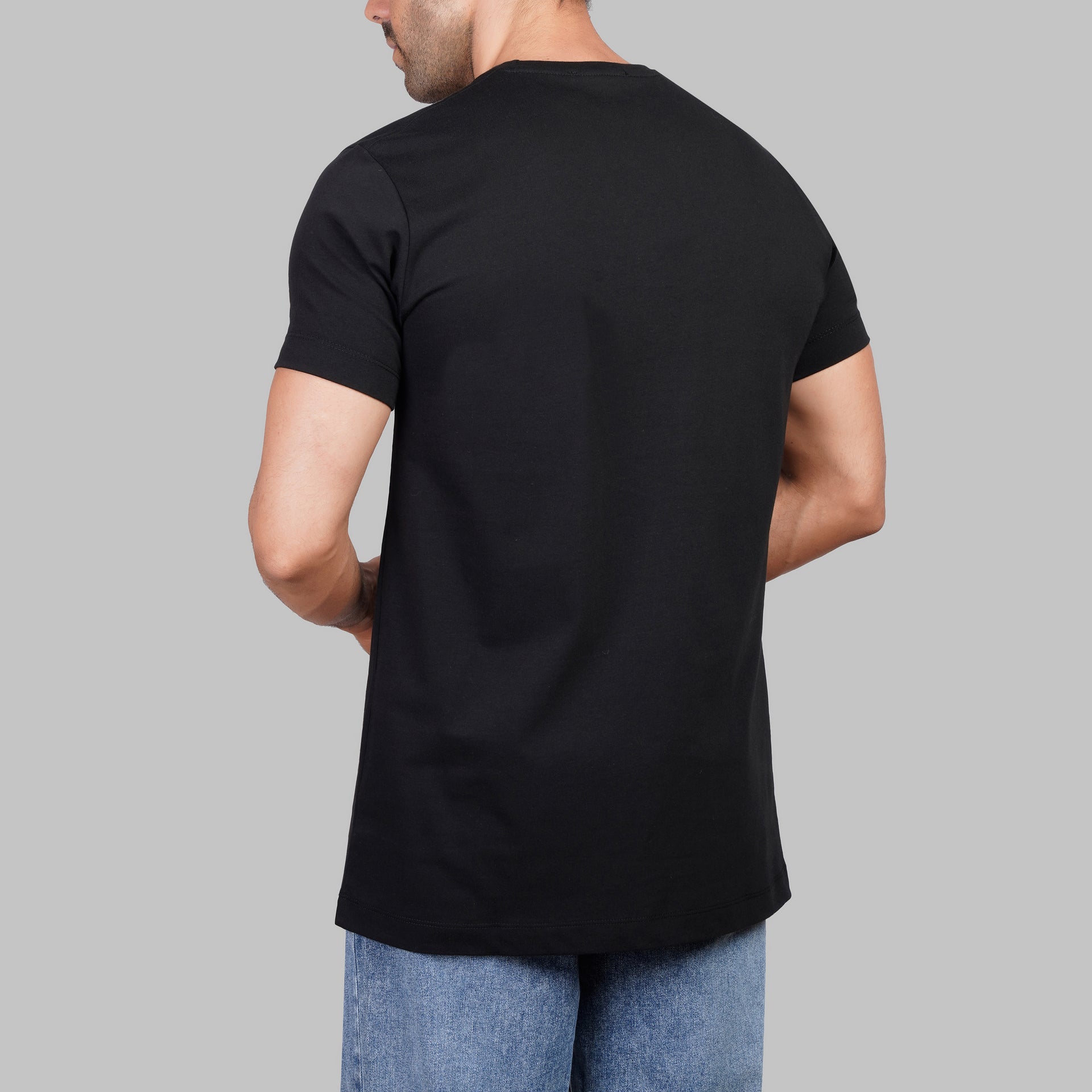 Modern Cut Printed Cotton Tee - Dockland
