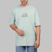 Oversized Cotton T-Shirt with Graphic Detail - Dockland