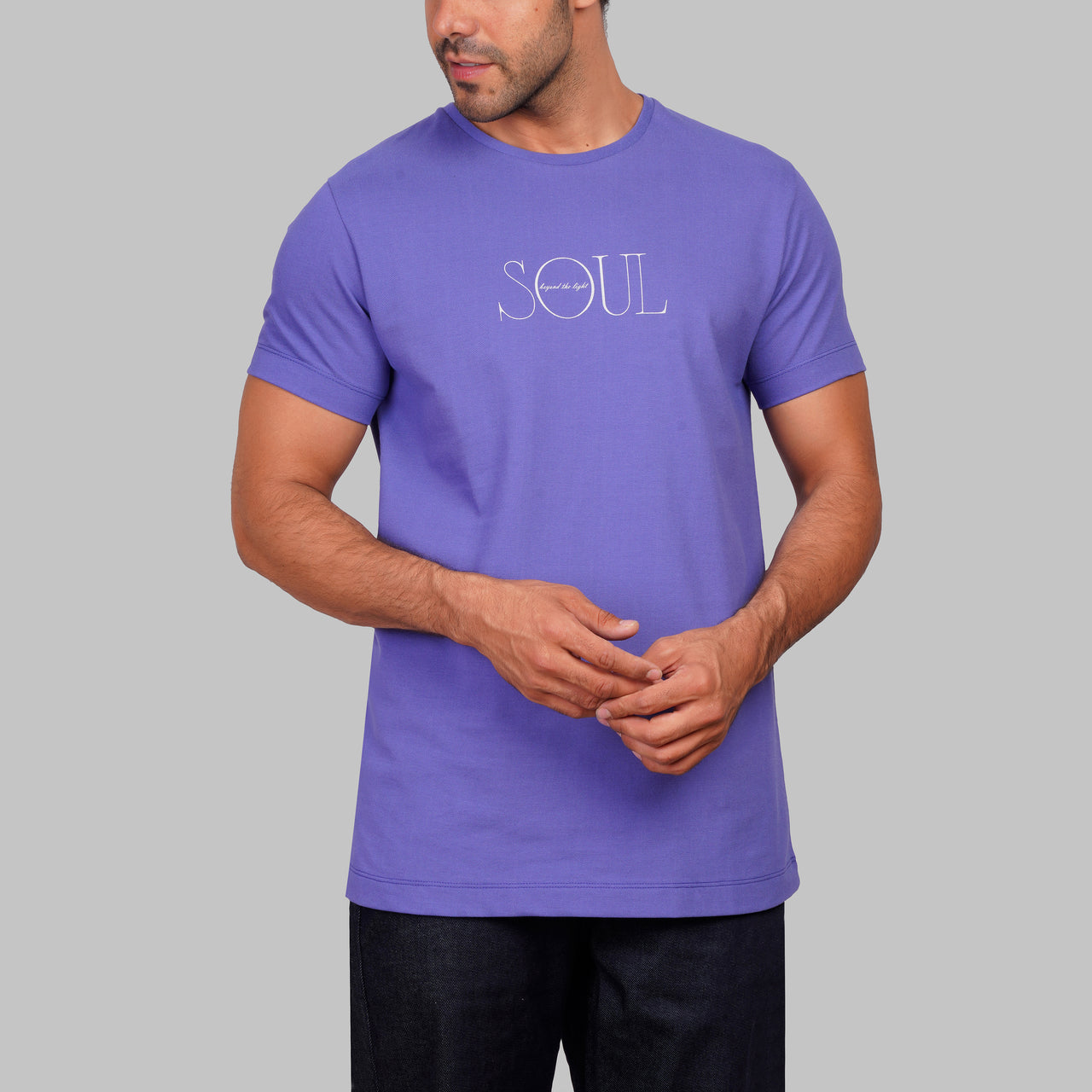 Slim Fit Cotton T-Shirt with Print Detail - Dockland