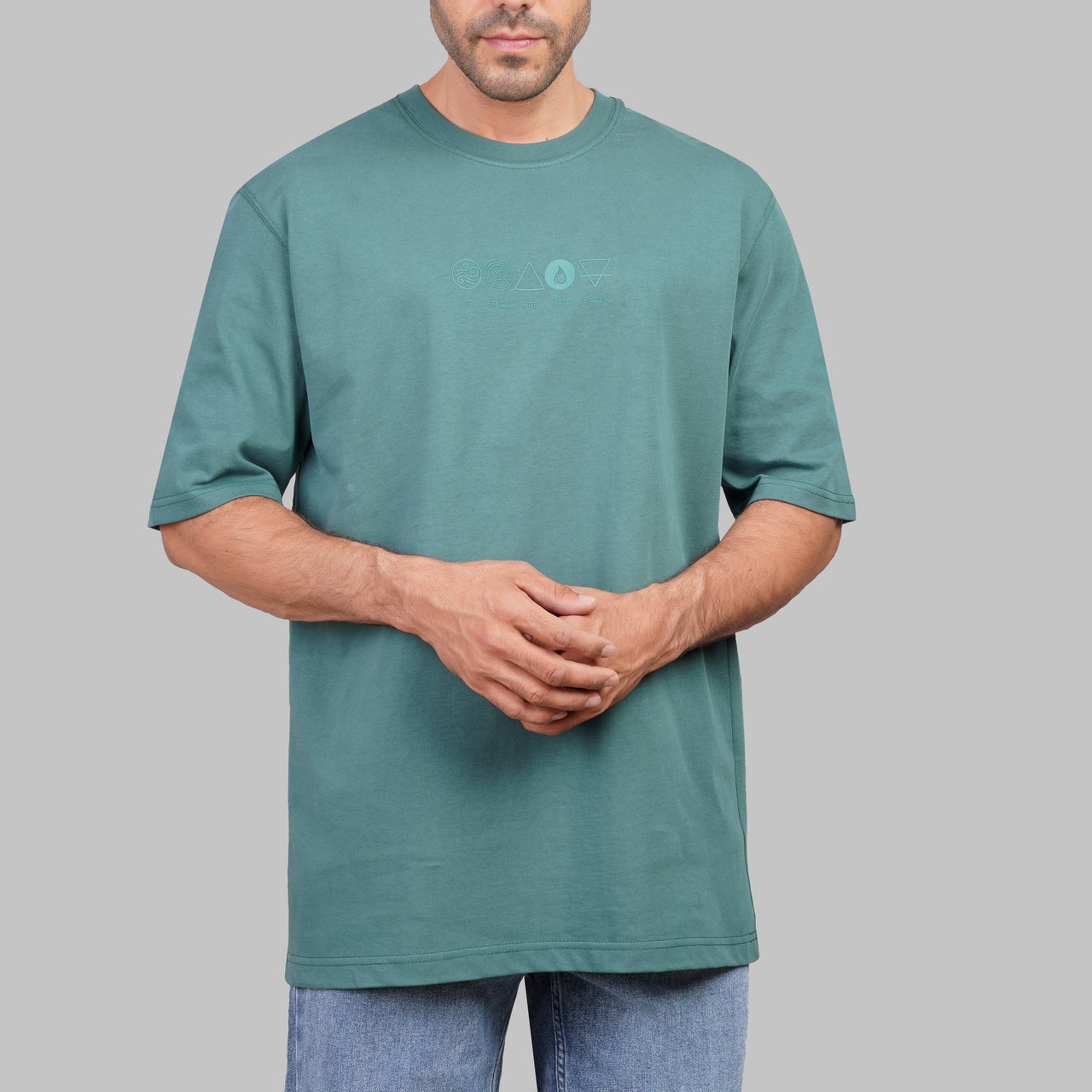 Oversized Cotton T-Shirt with Rapper Print - Dockland