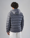 HOODED PUFFER JACKET  - GREY-DOCKLAND