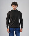 BASIC HIGH NECK SWEATER  - BLACK-DOCKLAND