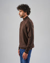 BASIC HIGH NECK SWEATER  - BROWN-DOCKLAND